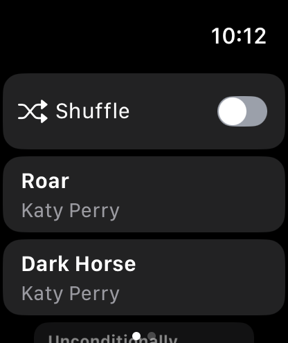 WristMusic on Apple Watch